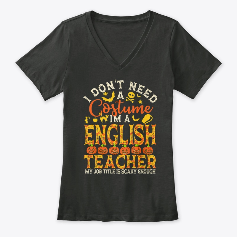 Halloween English Teacher Shirt Women Me