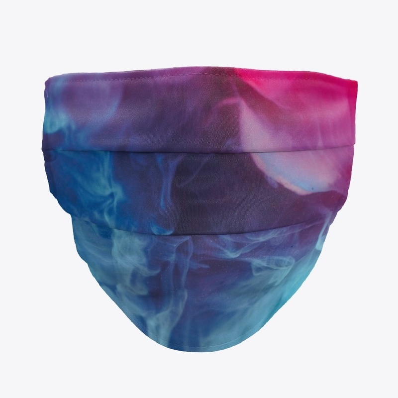 Blue, Red and Black Smoke