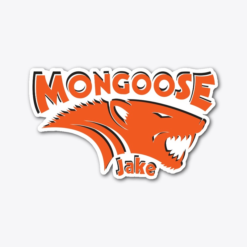 Mongoose Jake Logo Die-Cut Stickers