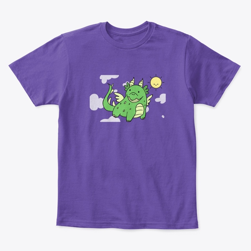Flying Green Dragon on a Sunny Day