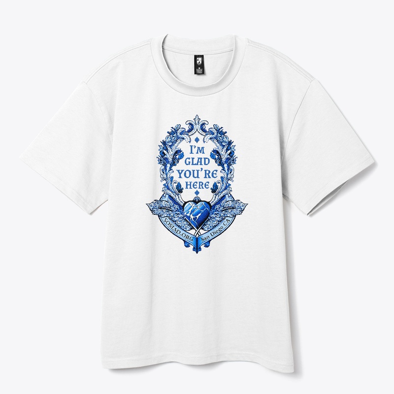Esoterica Glad heavy tee in pottery blue