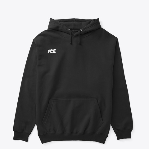 Ice Hoodie Black T-Shirt Front