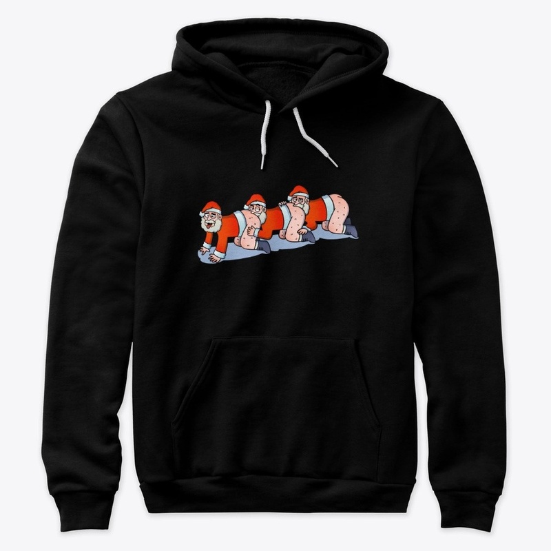 Human Christmas Santapede