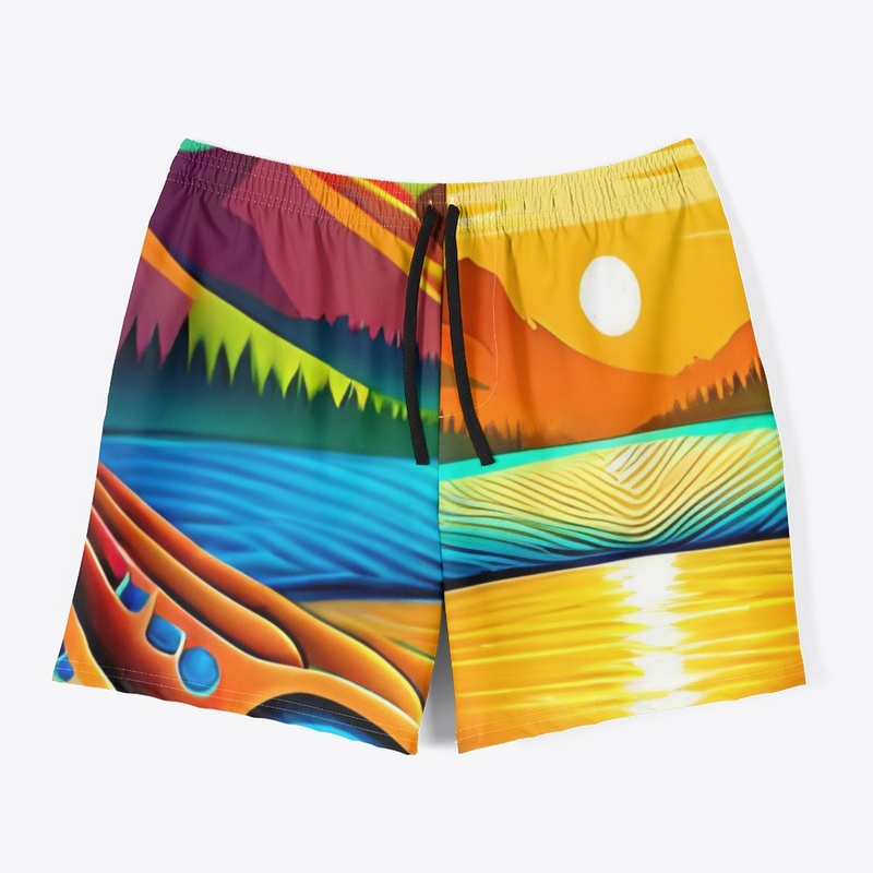 Abstract art all-over print 