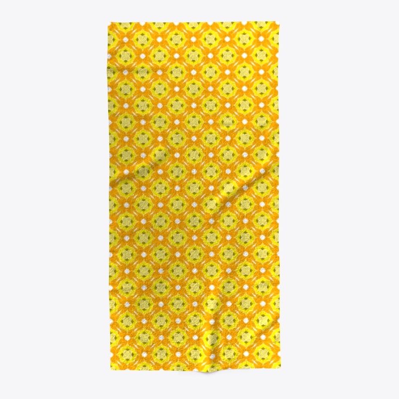 Yellow and Orange Citrus Burst Abstract