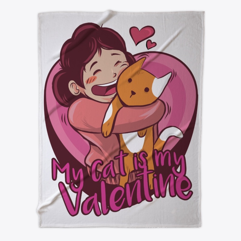 Cat Is My Valentine Cat Mom Gift