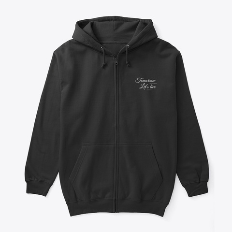 Tomorrow Isnt Promised (White Font) Black T-Shirt Front