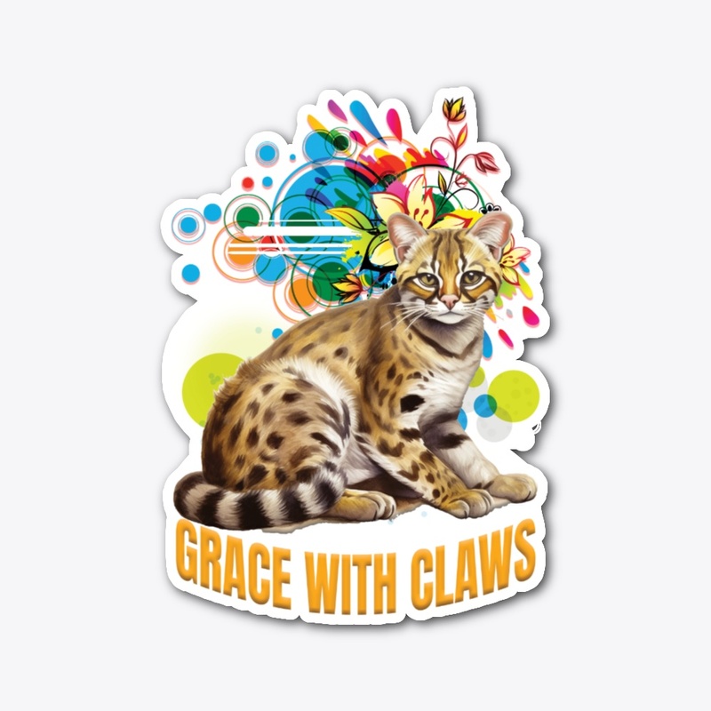 Grace With Claws Black T-Shirt