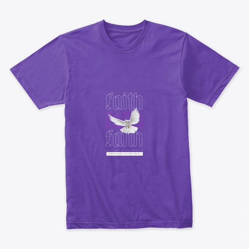 Faith declaration with peace dove.