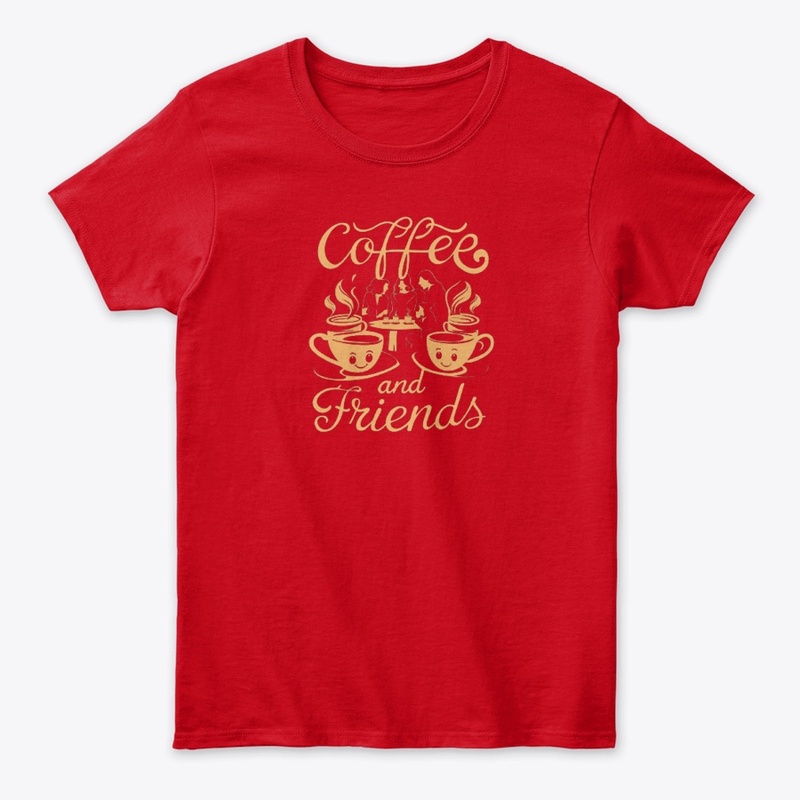  "Coffee and Friends" Graphic Tee