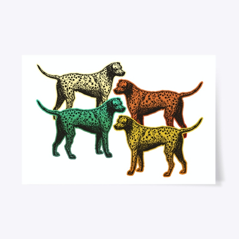 Vintage Retro Dalmatian For Dog Lover