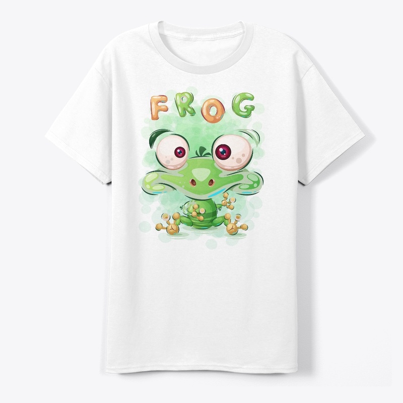 Green Frog T-Shirt Print
