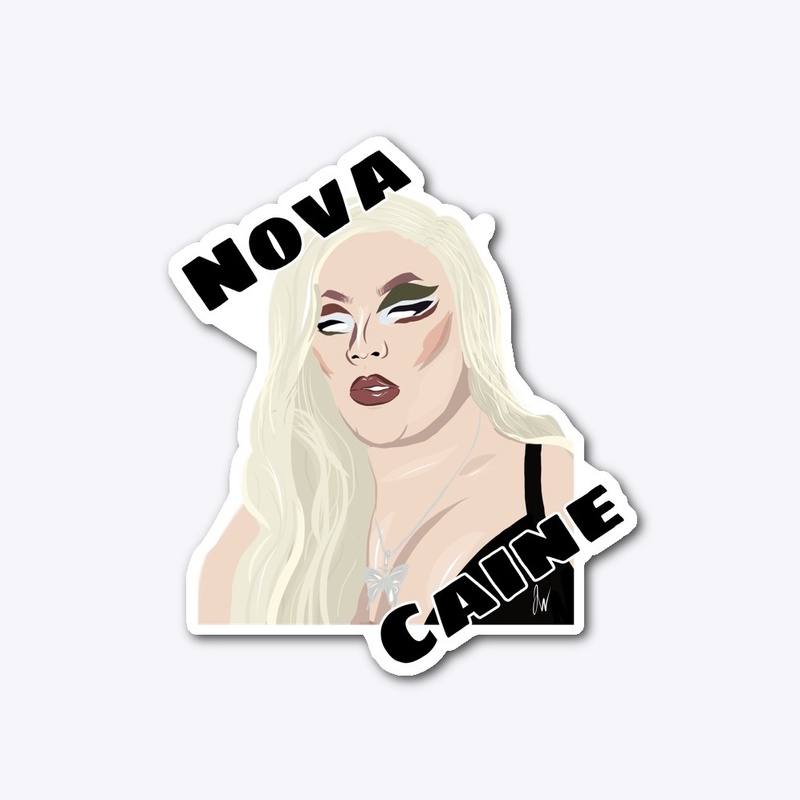 Nova Caine Outline Sticker