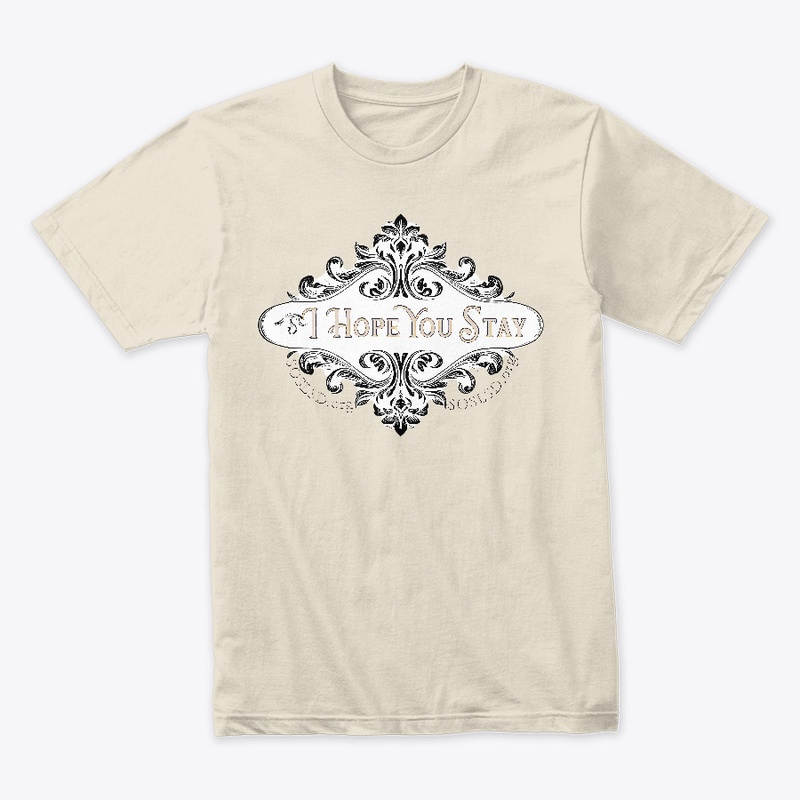 Hope You Stay tee in vintage white