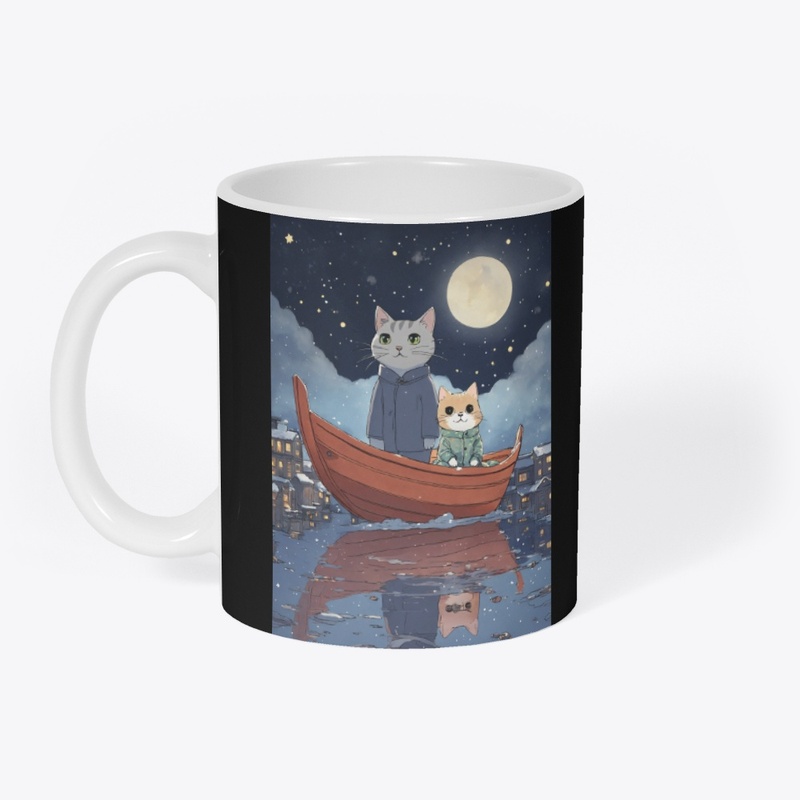 two cat in boot heavy tee and t shirt 