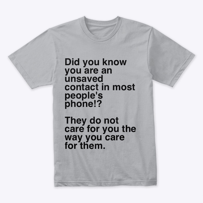 They Do Not Care For You 