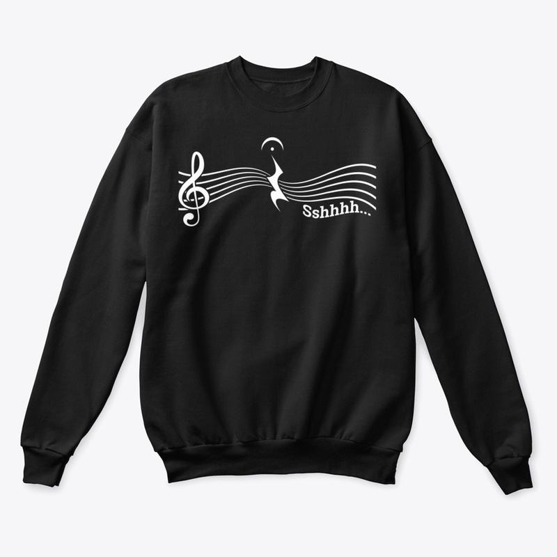 Shhh Funny Musical Note Quarter Rest (Si