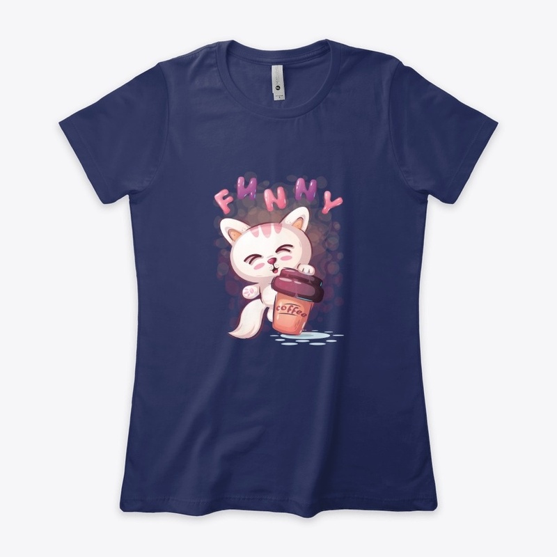 Cute Funny Cats with Coffee Sweatshirt