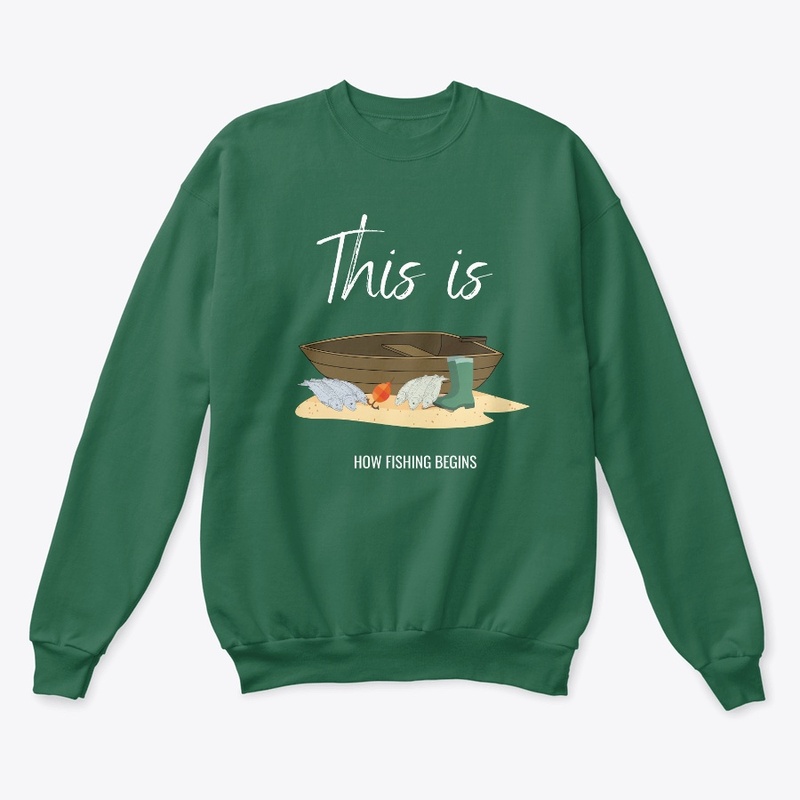 This is how fishing begins t-shirt