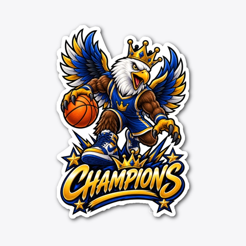 Champions Eagle Basketball Mascot 