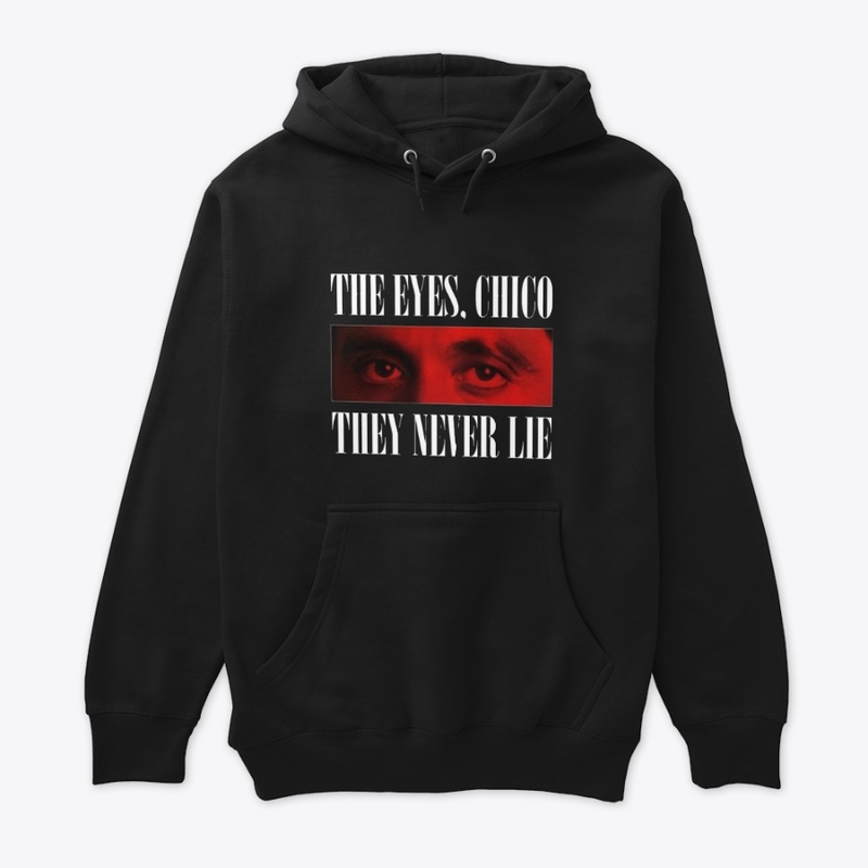 "The Eyes, Chico" T-shirt logo
