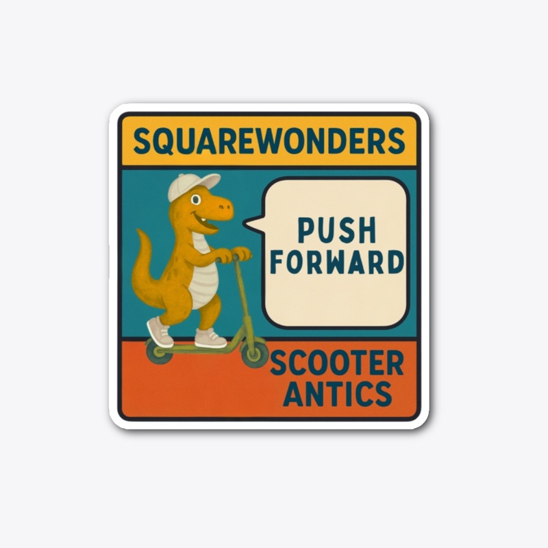 YoursNotably Scooter Antics Push Forward