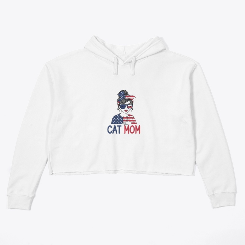 Patriotic Cat Mom - USA Style