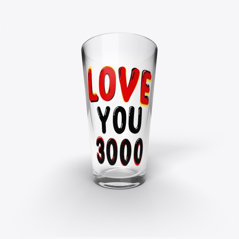 Love you 3000 printed gift