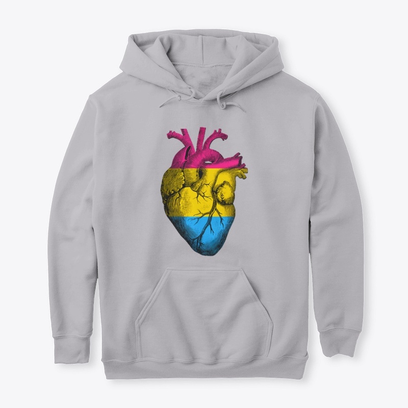 Pansexual Pride Anatomical Heart