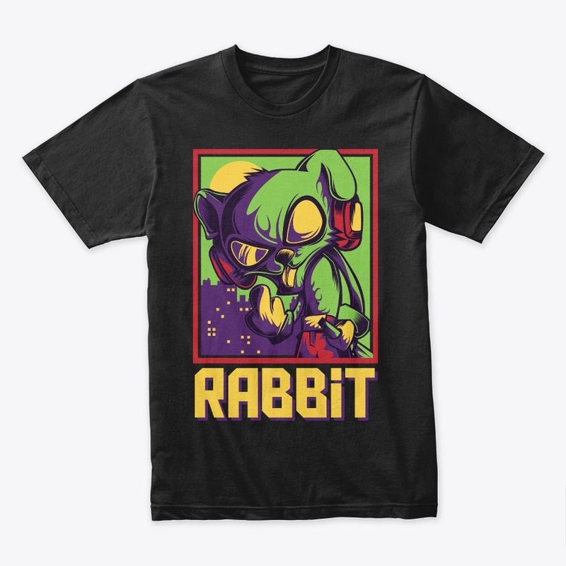 Retro Sci-Fi Bunny Tee