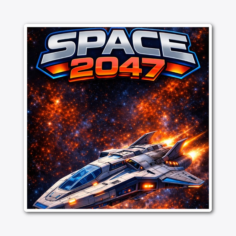 Space 2047 sticker