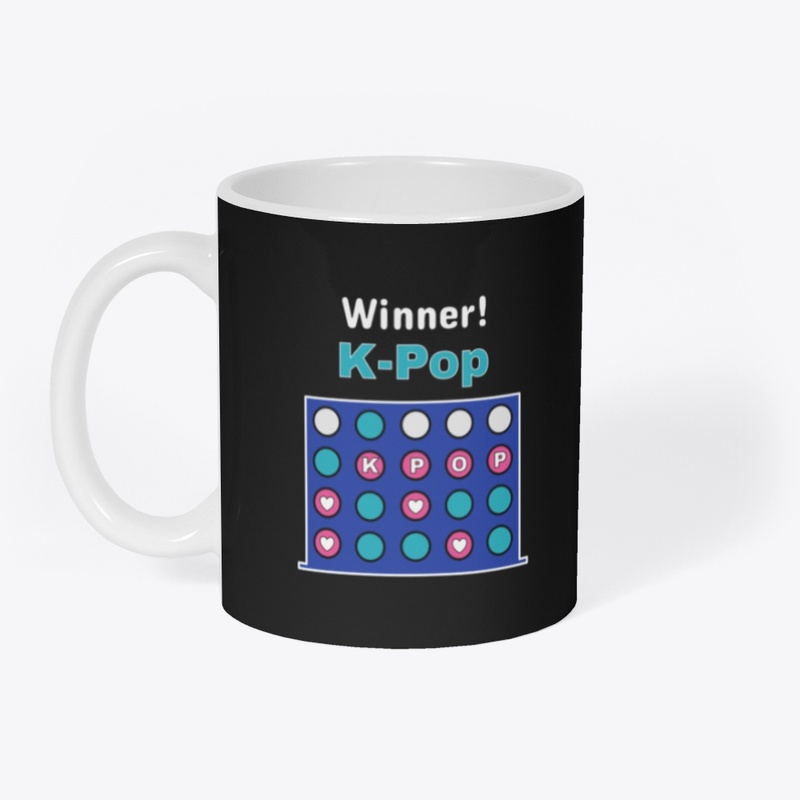 Four K POP in a Row Winner K-Pop Black