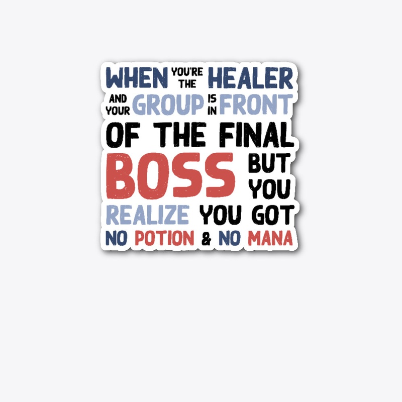 RPG funny - No potion no mana boss
