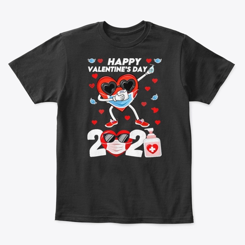 Dabbing Heart In Mask Happy Valentines 1