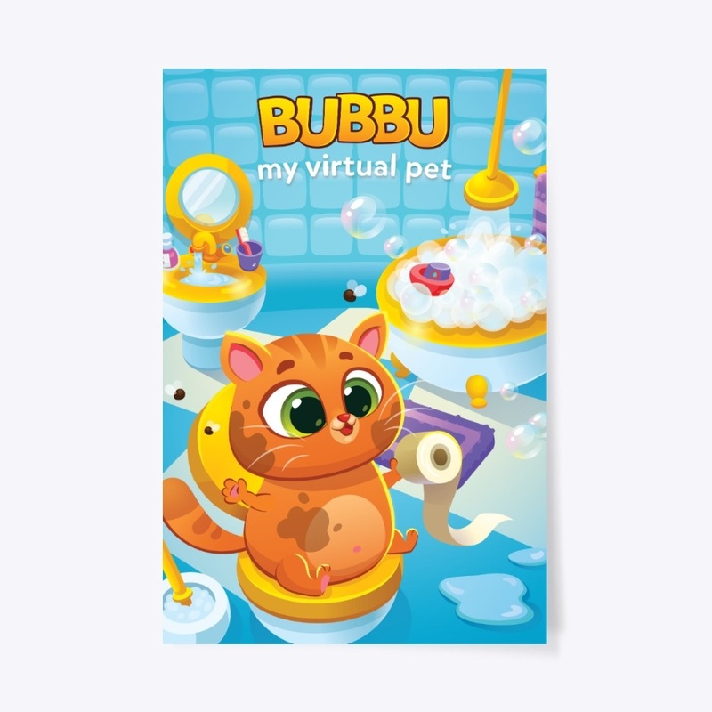 Bubbu in the bathroom