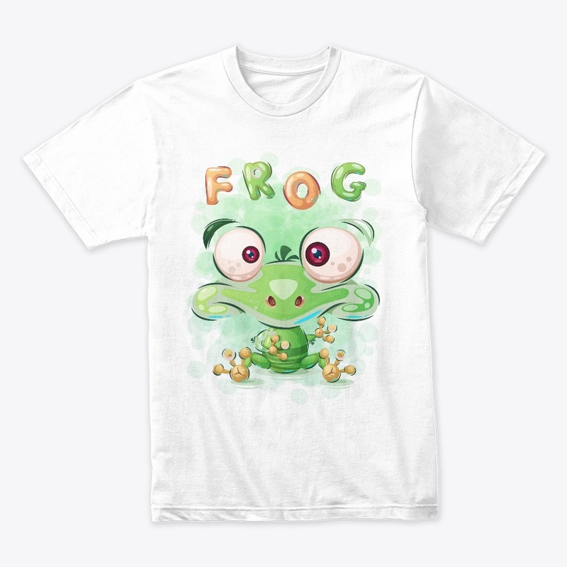 Green Frog T-Shirt Print