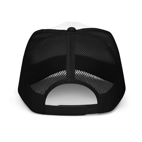 Rantingly Trucker Hat Black / White / Black áo T-Shirt Back