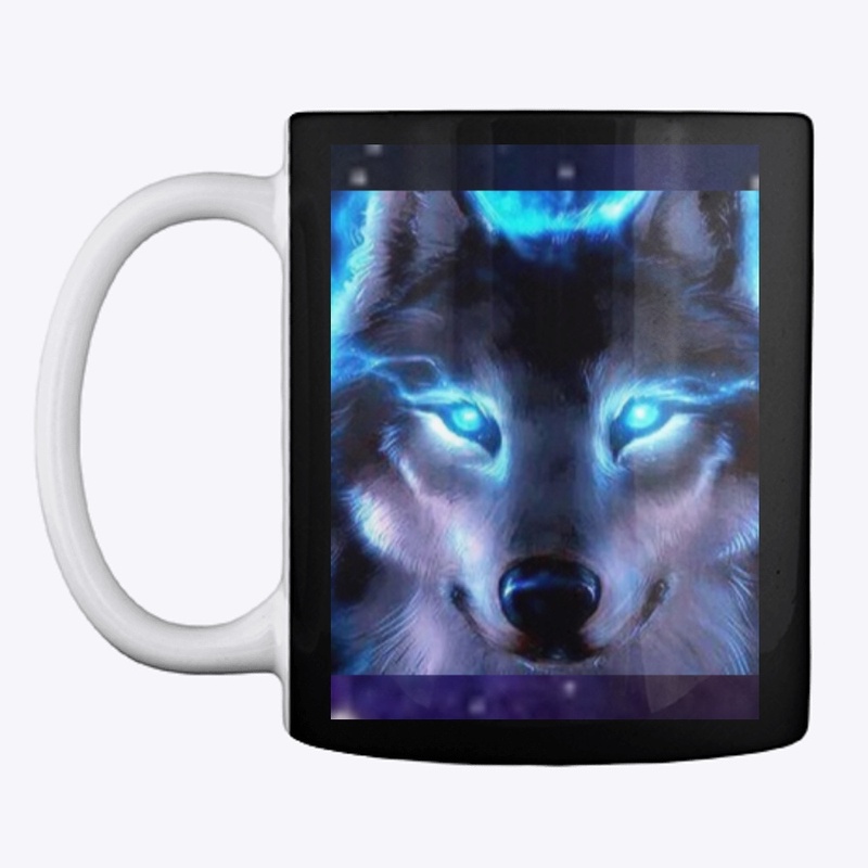 fire wolf mug