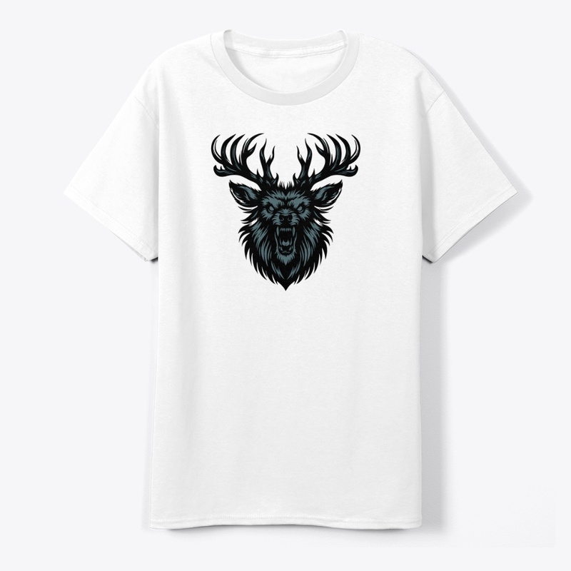 Striking Deer Head Design