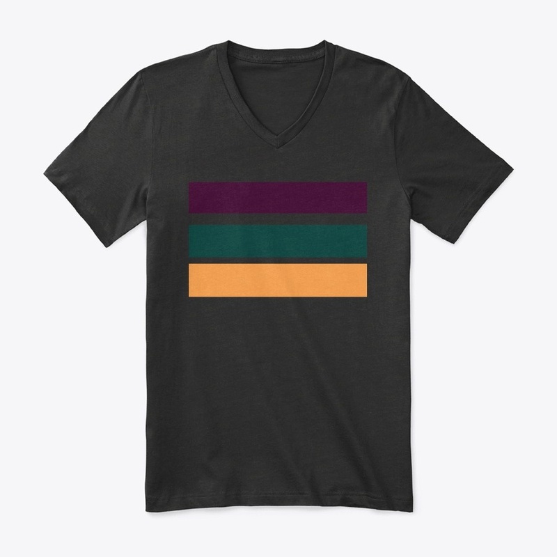 triple color strips t-shirt