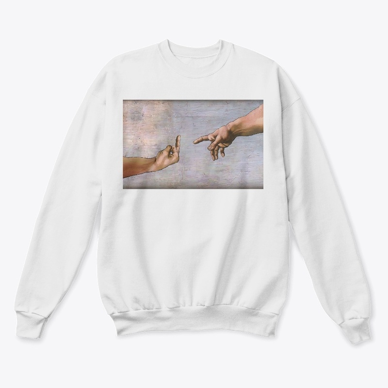 The Creation of Adam middle finger