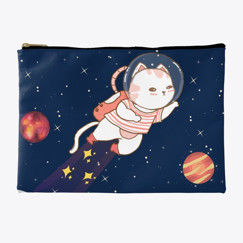 Cute Cat In Space Design