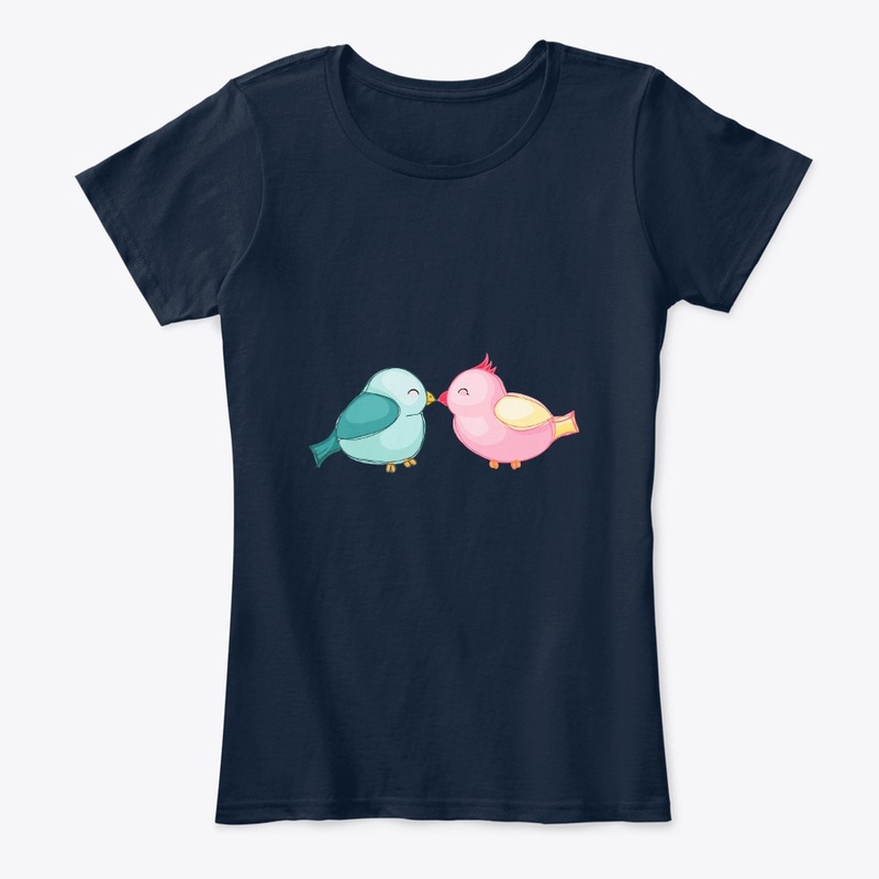 Whimsical Lovebirds
