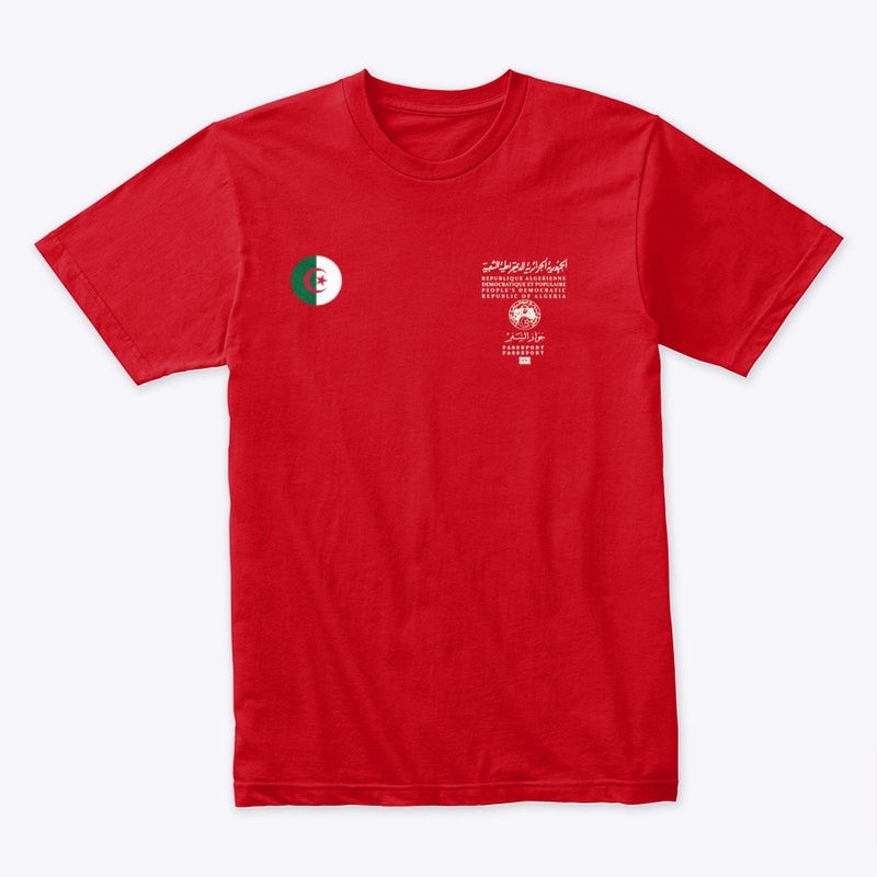 t-shirt passeport Algérie 