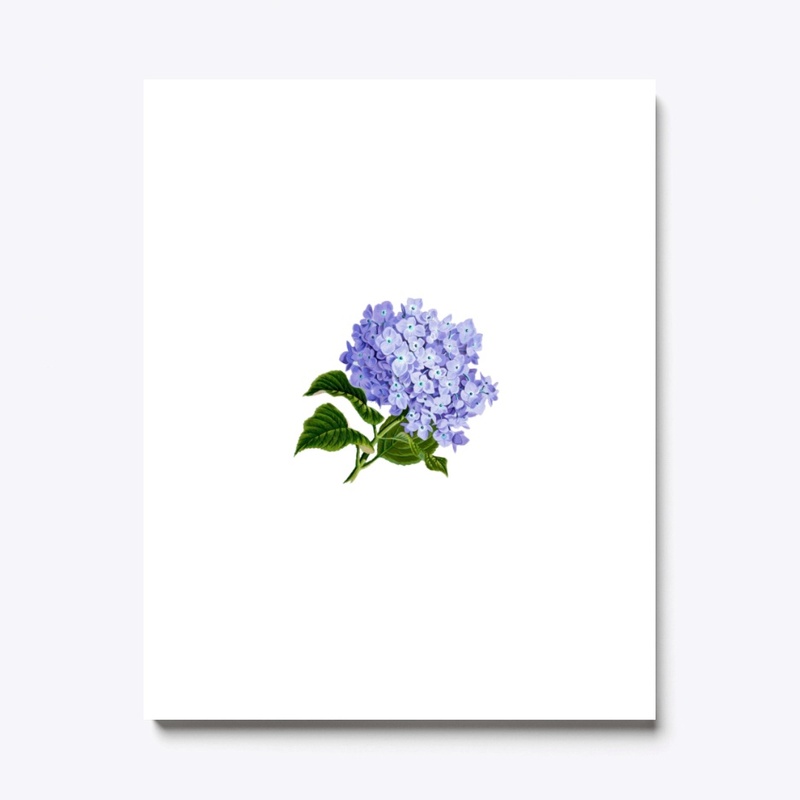 Vintage flower Purple Hydrangea