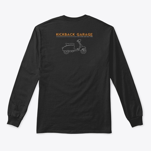 Kbg Long Tee Black Kaos Back