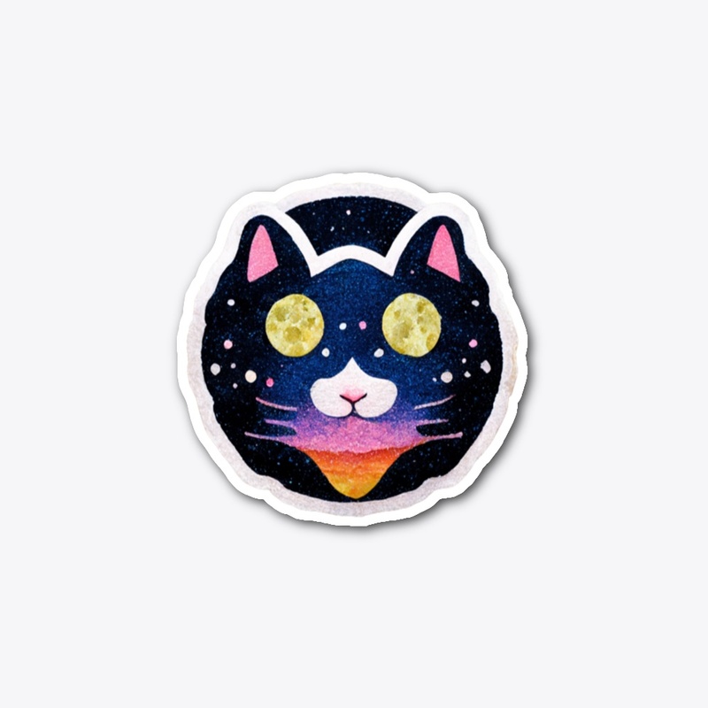 Cool space cat
