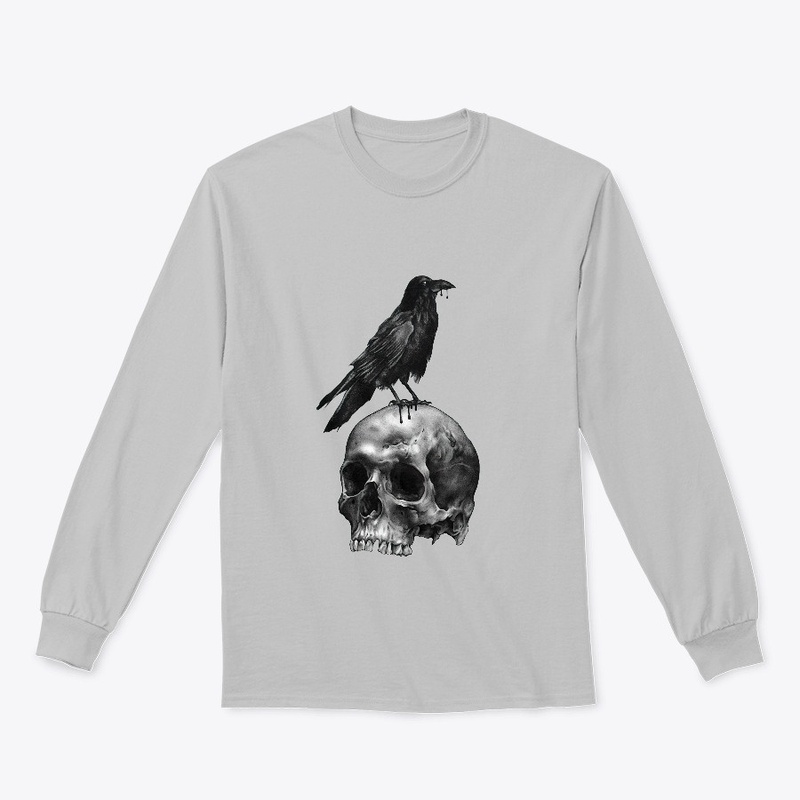 Raven on Skull