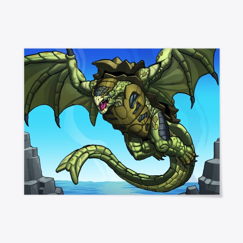 Swirling Terragon POSTER