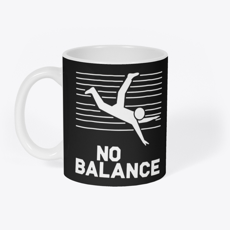 No Balance White Logo - Funny T-Shirts